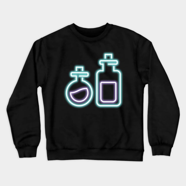 Potions in neon optics Crewneck Sweatshirt by rueckemashirt